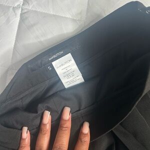 RUSHBUTTON Black Skirt - Classic Tailored Pencil